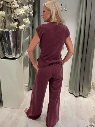 2 Delige Overslag Set Burgundy