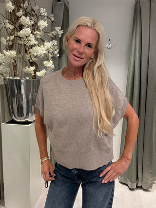 Top Knitted Basic Beige