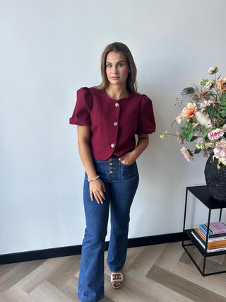Blazer annu bordeaux
