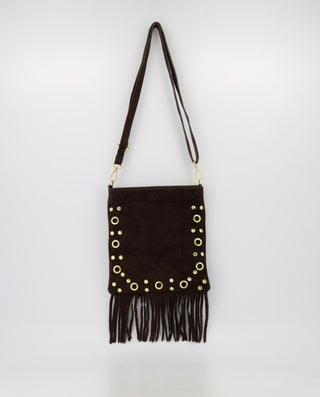 Tas Suède Indigo Bruin