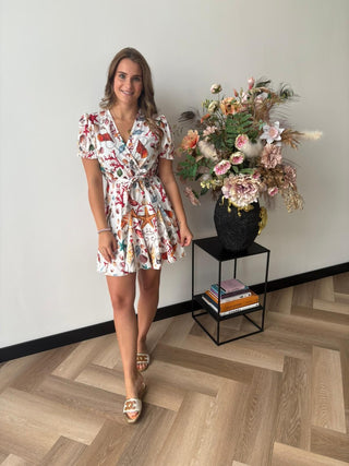 Jurkje met Schelpenprint Wit
