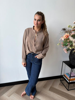Blouse/ Tuniek Fay Beige