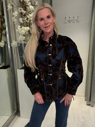 Blouse Denim Velvet Touch