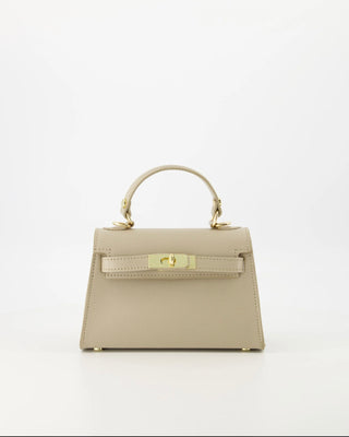 Leren tas Hermes taupe