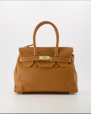 Leren tas Hermes cognac