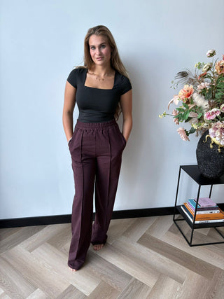 Broek Comfy It Is Chocolade Bruin