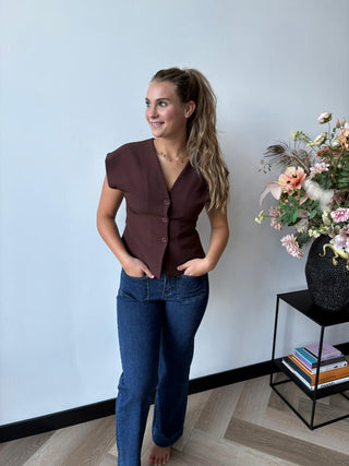 Gilet / Top Lieke Bruin
