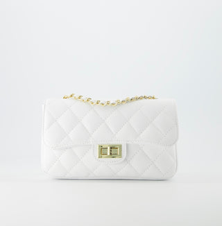 Leren tas wit Chan middel