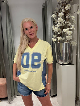 Shirt jeans geel