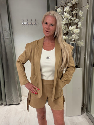 Blazer suedine Camel