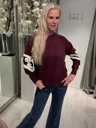 Sweater Smiley Bordeaux