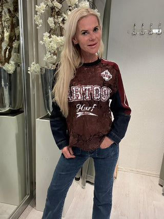 Sweater Sporty Lace and Denim