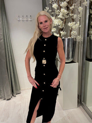 Jurk Knitted Elegance Zwart