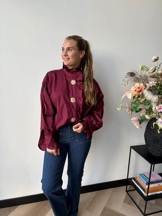 Blouse Elegance Bordeaux