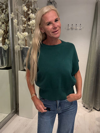 Top Knitted Basic Groen