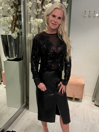 Top Luxurious Glam Zwart