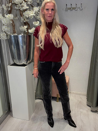 Zwarte Jeans Met Studs