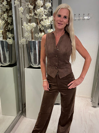 Broek Suéde Bruin