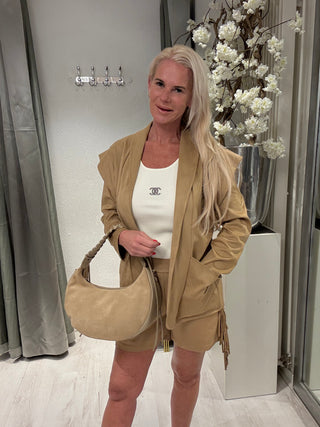Korte broek franje Camel