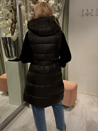 Halflange Dubbelzijdige Bodywarmer Zwart