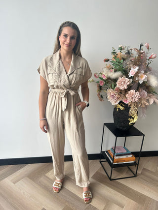 Jumpsuit gina beige