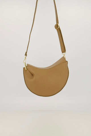 Leren tas cookie Camel