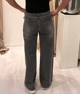 Wide leg jeans zwart