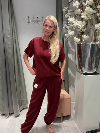 2 Delige Set Comfy Bordeaux