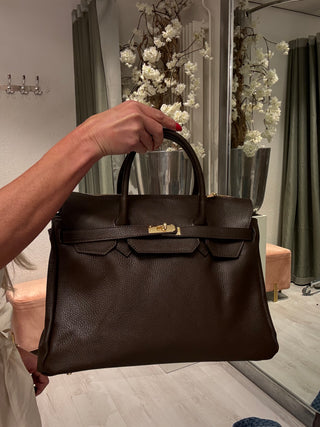 Leren tas Herme bruin