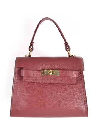 Leren tas burkin Bordeaux