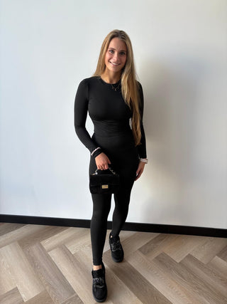 Body Ronde Hals Zwart