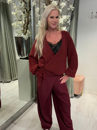 Broek Comfy Balloon Overslag Bordeaux