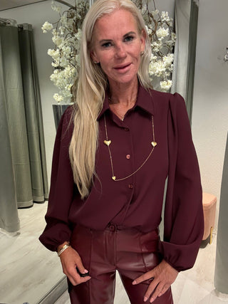 Blouse Elegance Burgundy
