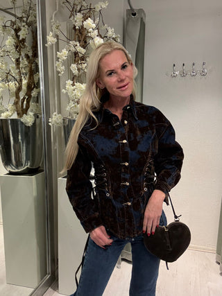Blouse Denim Velvet Touch