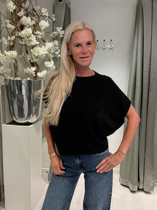 Top Knitted Basic Zwart
