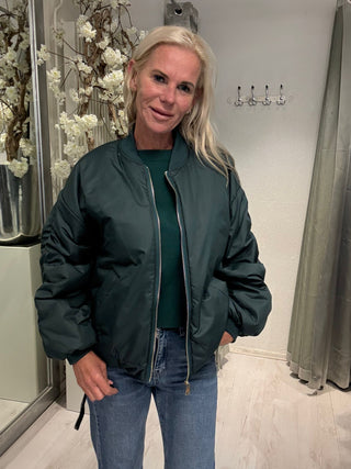 Trendy Bomber Jacket Groen
