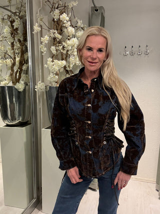 Blouse Denim Velvet Touch