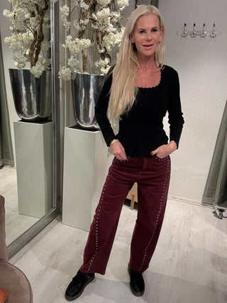 Balloon Jeans Studs Bordeaux