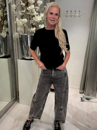 Viral Balloon Jeans Zwart