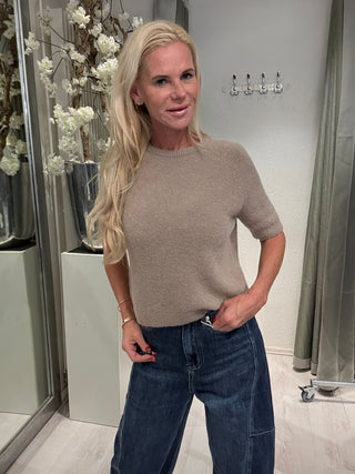 Knitted Top Demi Beige