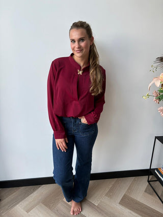 Blouse/ Tuniek  Fay Bordeaux
