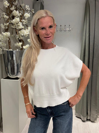 Top Knitted Basic Wit