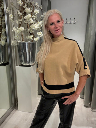 Trui Coco Camel Zwart