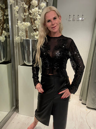 Top Luxurious Glam Zwart