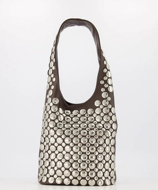 Leren Tas Studs Bruin