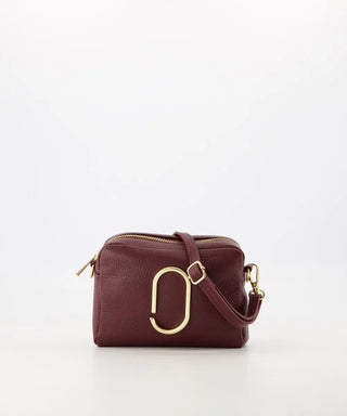 Leren Tas Janice Bordeaux